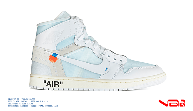 Air Jordan 1 High OG x V.A.A. 解構重塑經典工藝，外露結構與「AIR」標誌，續寫 Virgil 傳奇創作脈絡